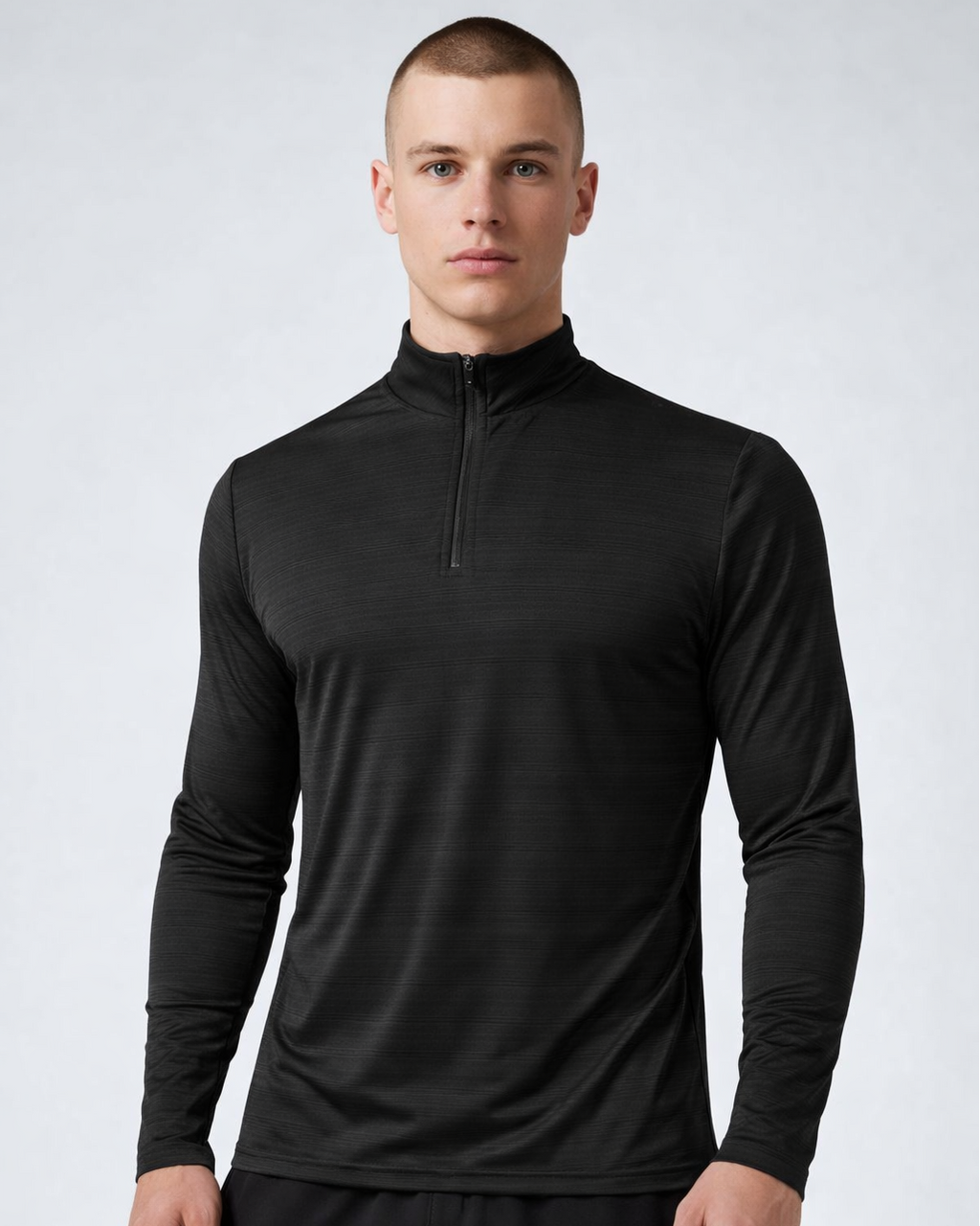 Elevon Performance Zip Top – Black